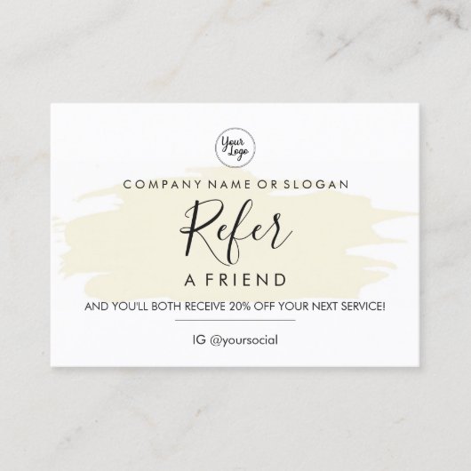 ビジネスイメージのロゴタイプの紹介 名刺 (正面)