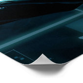 ビジネスインテリジェンス（データを含む）抽象芸術 ポスター (角)