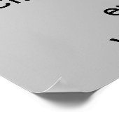 ビジネスイースターホリデーセールグレーポスター ポスター (角)