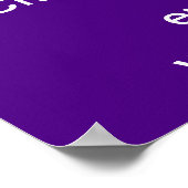 ビジネスイースターホリデーセール紫のポスター ポスター (角)