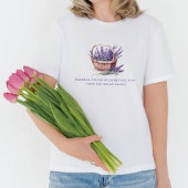 ビジネスウォーターカラーフラワーショップラベンダーペルソナリ Tシャツ