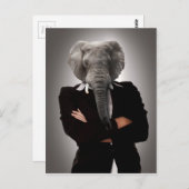 ビジネスウーマンのコンセプトイメージ。 ポストカード (正面/裏面)