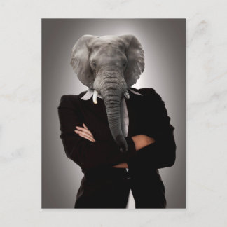 ビジネスウーマンのコンセプトイメージ。 ポストカード