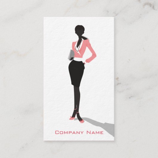 ビジネスウーマンプレミアム紙名刺 名刺 (正面)