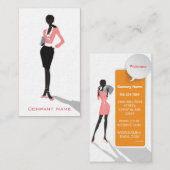 ビジネスウーマンプレミアム紙名刺 名刺 (正面/裏面)