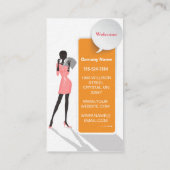 ビジネスウーマンプレミアム紙名刺 名刺 (裏面)