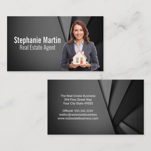 ビジネスウーマンホールディングモデルハウス | 実在地 名刺 (正面/裏面)