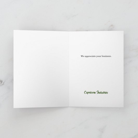 ビジネスウーマン似顔絵 カスタマー感謝 サンキューカード (内部)