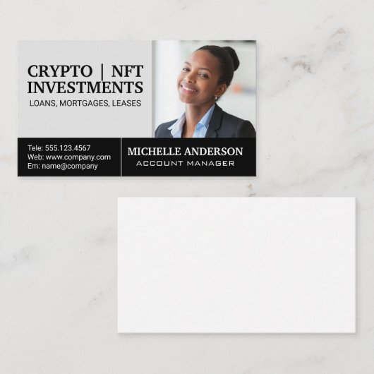 ビジネスウーマン | イメージの追加 名刺 (正面/裏面)