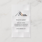 ビジネスウーマン |エステート実在ロゴ 名刺 (裏面)