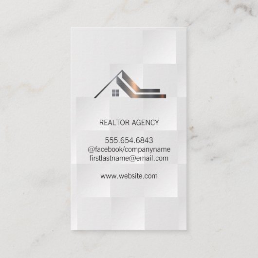 ビジネスウーマン |エステート実在ロゴ 名刺 (裏面)