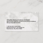 ビジネスウーマン |エステート実在ロゴ 名刺 (裏面)