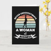 ビジネスウーマン ギフト 女性起業家 母 カード (黄色い花)