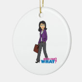 ビジネスウーマン – 中 セラミックオーナメント (左)