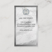 ビジネスウーマン | 法律ロゴ・ビジネス・カード 名刺 (裏面)