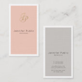 ビジネスウーマンVIPサロンディレクタスタイリッシューラグジュアリ 名刺 (正面/裏面)