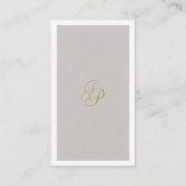 ビジネスウーマンVIP最高経営責任者ラグジュアリスタイリッシュー 名刺 (裏面)