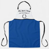 ビジネスエプロンのパーソナライズ文字とロゴシンプルブルー エプロン (正面)