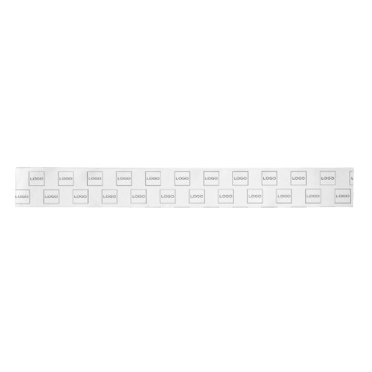 ビジネスエレガントカスタムのシンプルロゴの写真 サテンリボン (正面)