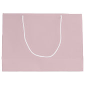 ビジネスエレガントカスタムロゴショッピングピンク ラージペーパーバッグ (裏面)