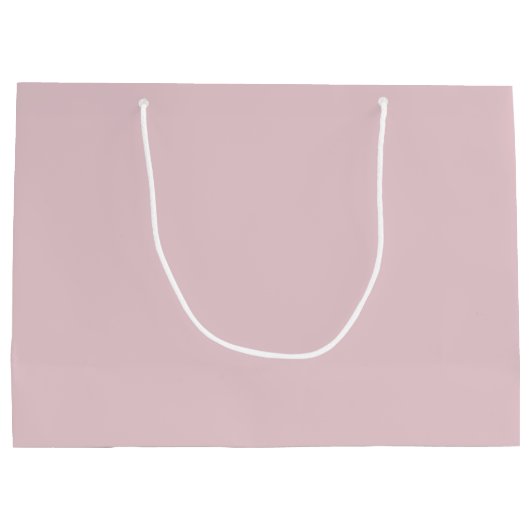 ビジネスエレガントカスタムロゴショッピングピンク ラージペーパーバッグ (裏面)