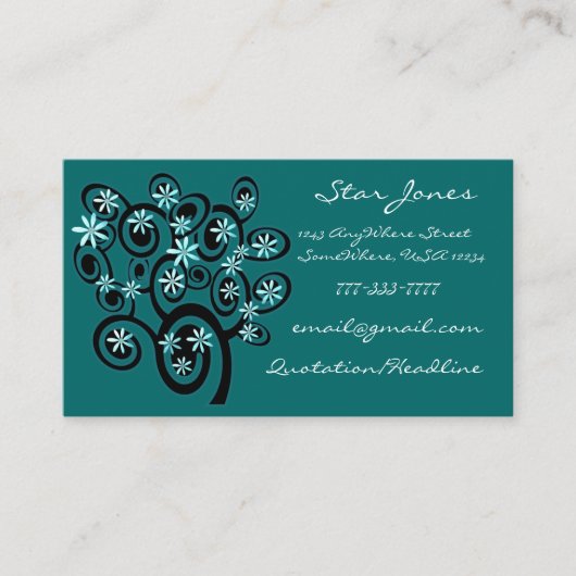 ビジネスエレガントカードの循環 – お客様… カスタマイズ -  名刺 (正面)