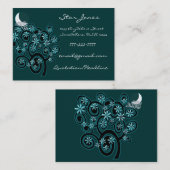 ビジネスエレガントカードの渦巻き旋回 – With Moon 名刺 (正面/裏面)