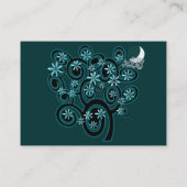 ビジネスエレガントカードの渦巻き旋回 – With Moon 名刺 (裏面)