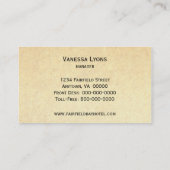 ビジネスエレガントカードの繁栄 名刺 (裏面)