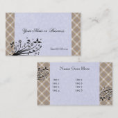 ビジネスエレガントカードまたはプロファイルカード 名刺 (正面/裏面)