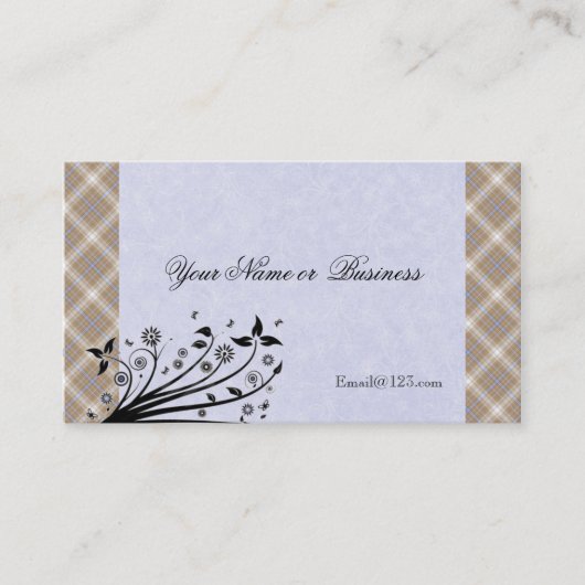 ビジネスエレガントカードまたはプロファイルカード 名刺 (正面)