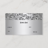 ビジネスエレガントカードフローラ銀プラーク 名刺 (裏面)