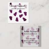 ビジネスエレガントカード石英 スクエア名刺 (正面/裏面)