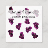 ビジネスエレガントカード石英 スクエア名刺 (正面)