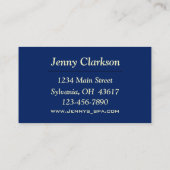 ビジネスエレガントカード 名刺 (裏面)