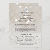 ビジネスエレガントクライアント評価ディナー 招待状 (正面/裏面)