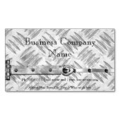 ビジネスエレガントシルバー金属スタッドのラッチの外観3 マグネット名刺 (正面)