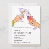 ビジネスエレガントパーティー招待状カクテルパーティー 招待状 (正面)