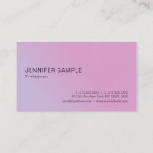 ビジネスエレガントピンクパープルモダンテンプレート 名刺 (裏面)