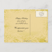 ビジネスエレガントホリデーのグリーティングポストカード シーズンポストカード (裏面)