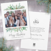 ビジネスエレガントモダンメリークリスマス シーズンカード