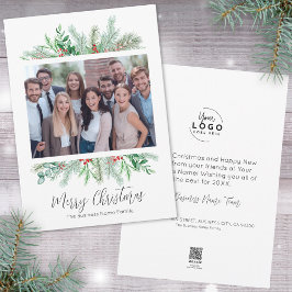 ビジネスエレガントモダンメリークリスマス シーズンカード