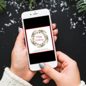 ビジネスエレガントリースウォーターカラークリスマス シーズンカード