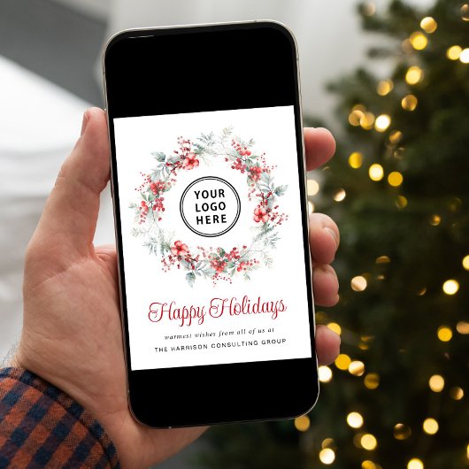 ビジネスエレガントロゴのクリ企業のスマス シーズンカード