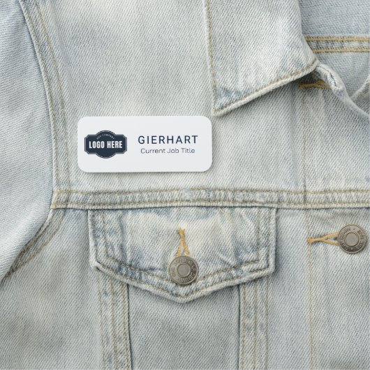 ビジネスエレガントロゴスタッフ従業員会議 名札 (インサイチュ)