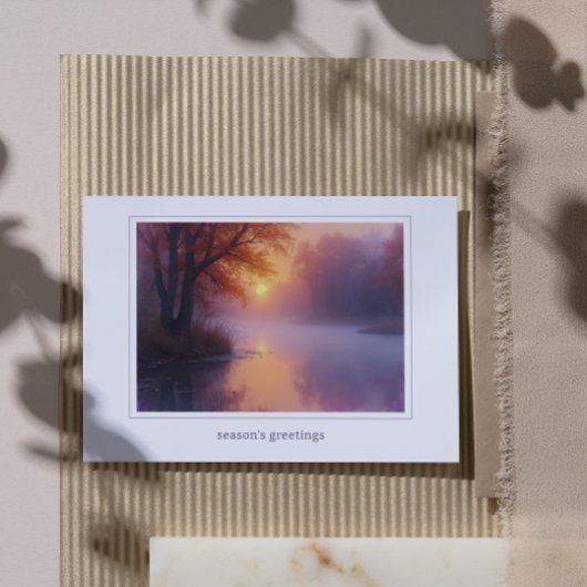 ビジネスエレガントロゴ企業のホリデーカード シーズンカード