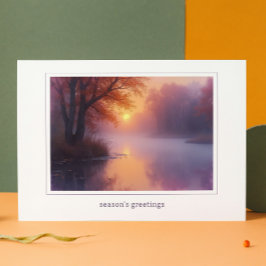 ビジネスエレガントロゴ企業のホリデーカード シーズンカード