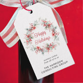 ビジネスエレガントロゴQRコードクリスマ企業のス ギフトタグ