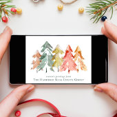 ビジネスエレガントロゴQRコードクリスマ企業のス シーズンカード