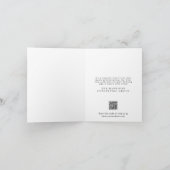 ビジネスエレガントロゴQRコードメリークリスマス シーズンカード (内部)